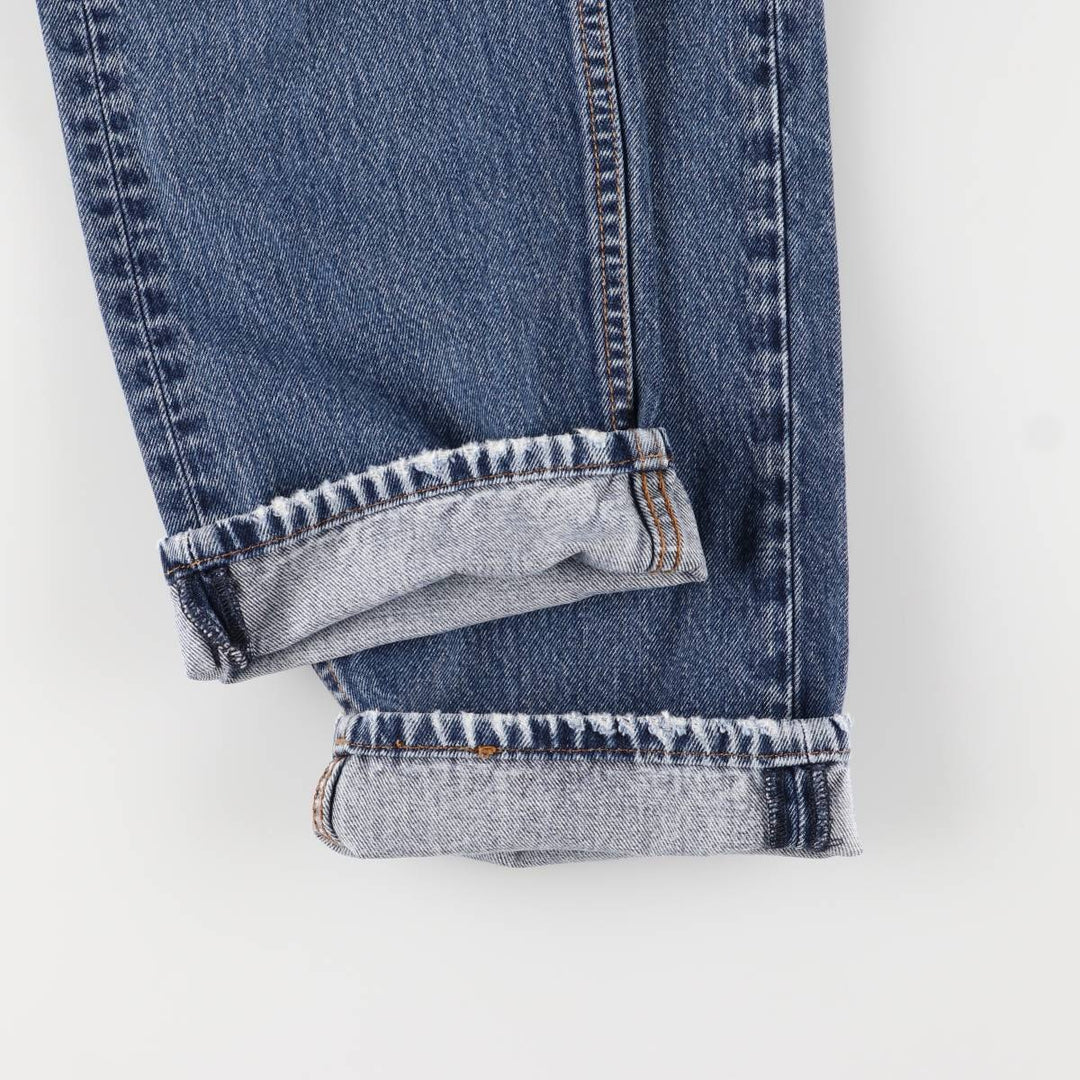Levi's 505 tapered denim pants for men, size W34 cotton blue type Vintage Second Hand
