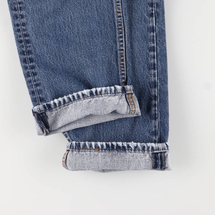Levi's 505 tapered denim pants for men, size W34 cotton blue type Vintage Second Hand