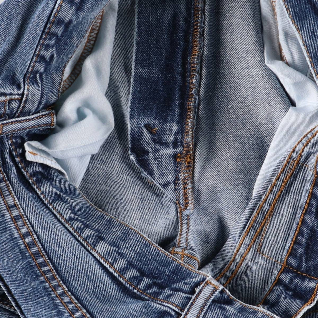 Levi's 505 tapered denim pants for men, size W34 cotton blue type Vintage Second Hand