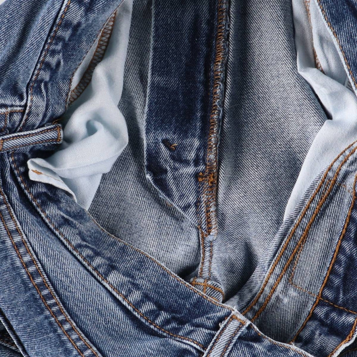 Levi's 505 tapered denim pants for men, size W34 cotton blue type Vintage Second Hand