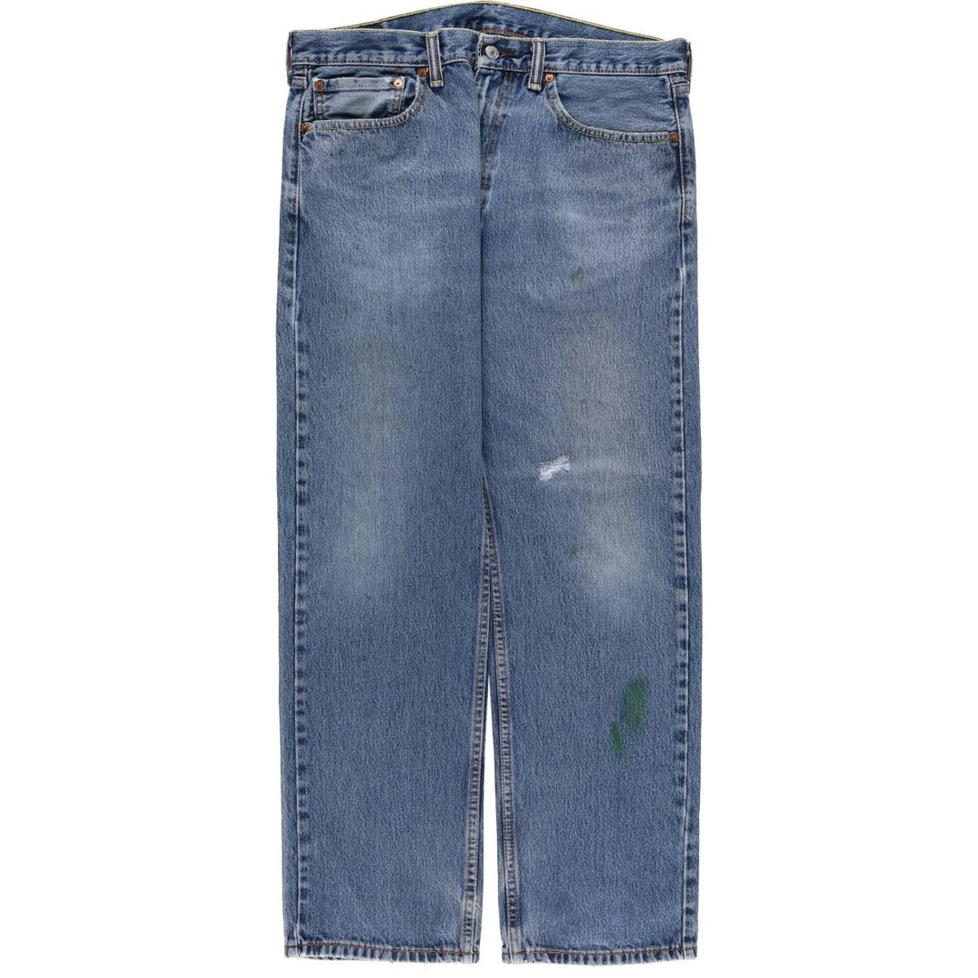 Levi's 505 tapered denim pants for men, size w37 cotton blue type Vintage Second Hand