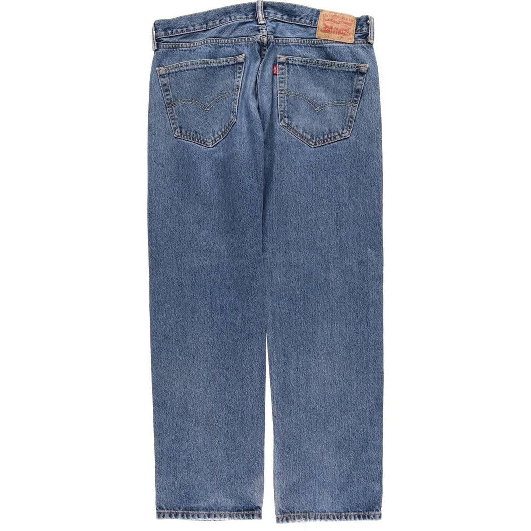 Levi's 505 tapered denim pants for men, size w37 cotton blue type Vintage Second Hand