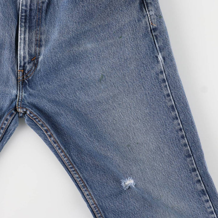 Levi's 505 tapered denim pants for men, size w37 cotton blue type Vintage Second Hand