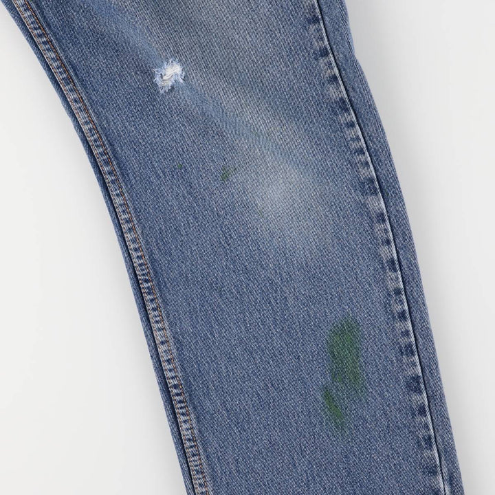 Levi's 505 tapered denim pants for men, size w37 cotton blue type Vintage Second Hand