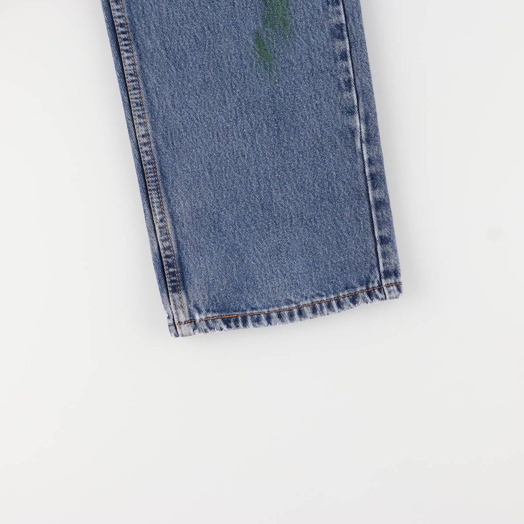 Levi's 505 tapered denim pants for men, size w37 cotton blue type Vintage Second Hand