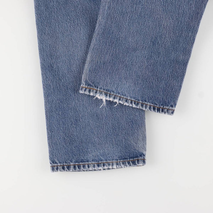 Levi's 505 tapered denim pants for men, size w37 cotton blue type Vintage Second Hand