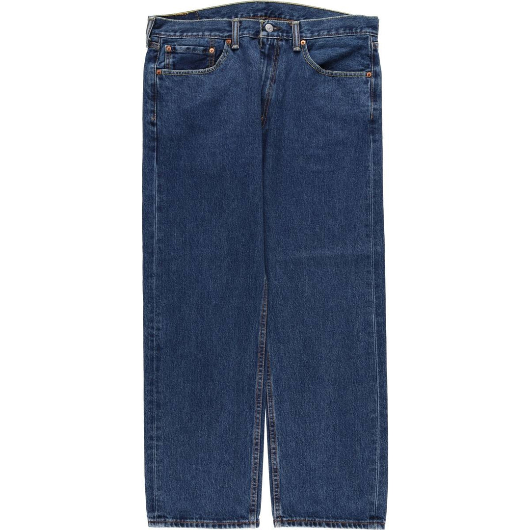 Levi's 505 tapered denim pants for men, size w37 cotton blue type Vintage Second Hand