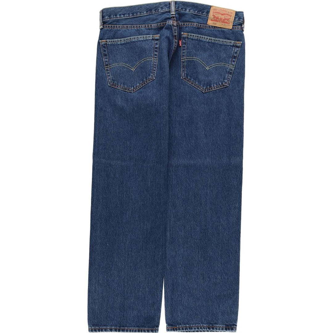Levi's 505 tapered denim pants for men, size w37 cotton blue type Vintage Second Hand