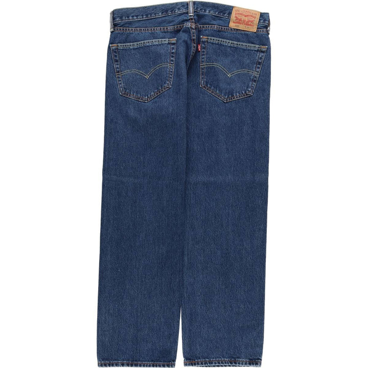 Levi's 505 tapered denim pants for men, size w37 cotton blue type Vintage Second Hand