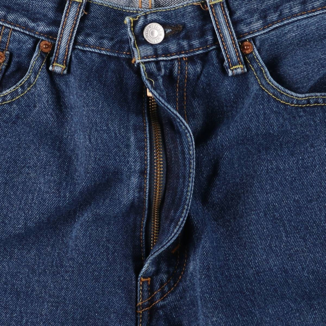 Levi's 505 tapered denim pants for men, size w37 cotton blue type Vintage Second Hand