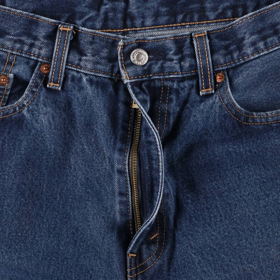Levi's 505 tapered denim pants for men, size w36 cotton blue type Vintage Second Hand