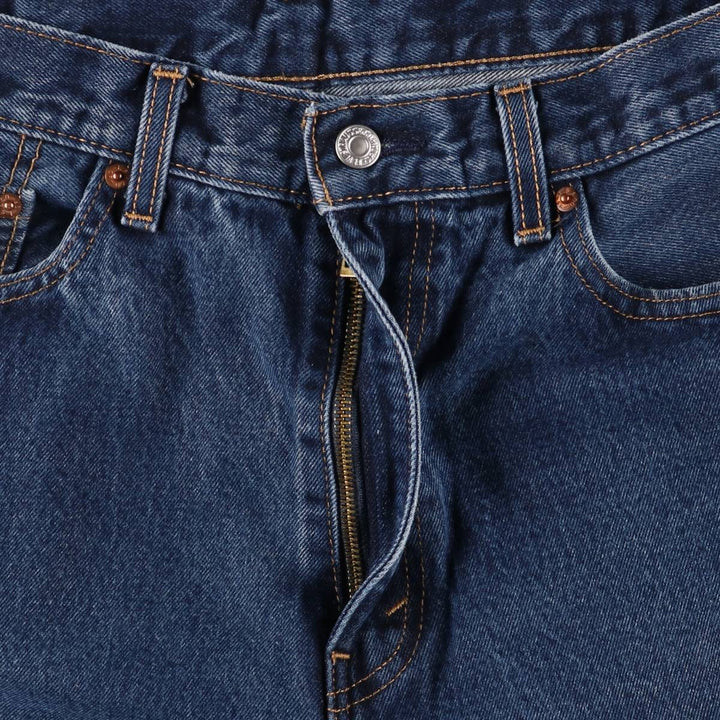 Levi's 505 tapered denim pants for men, size w36 cotton blue type Vintage Second Hand