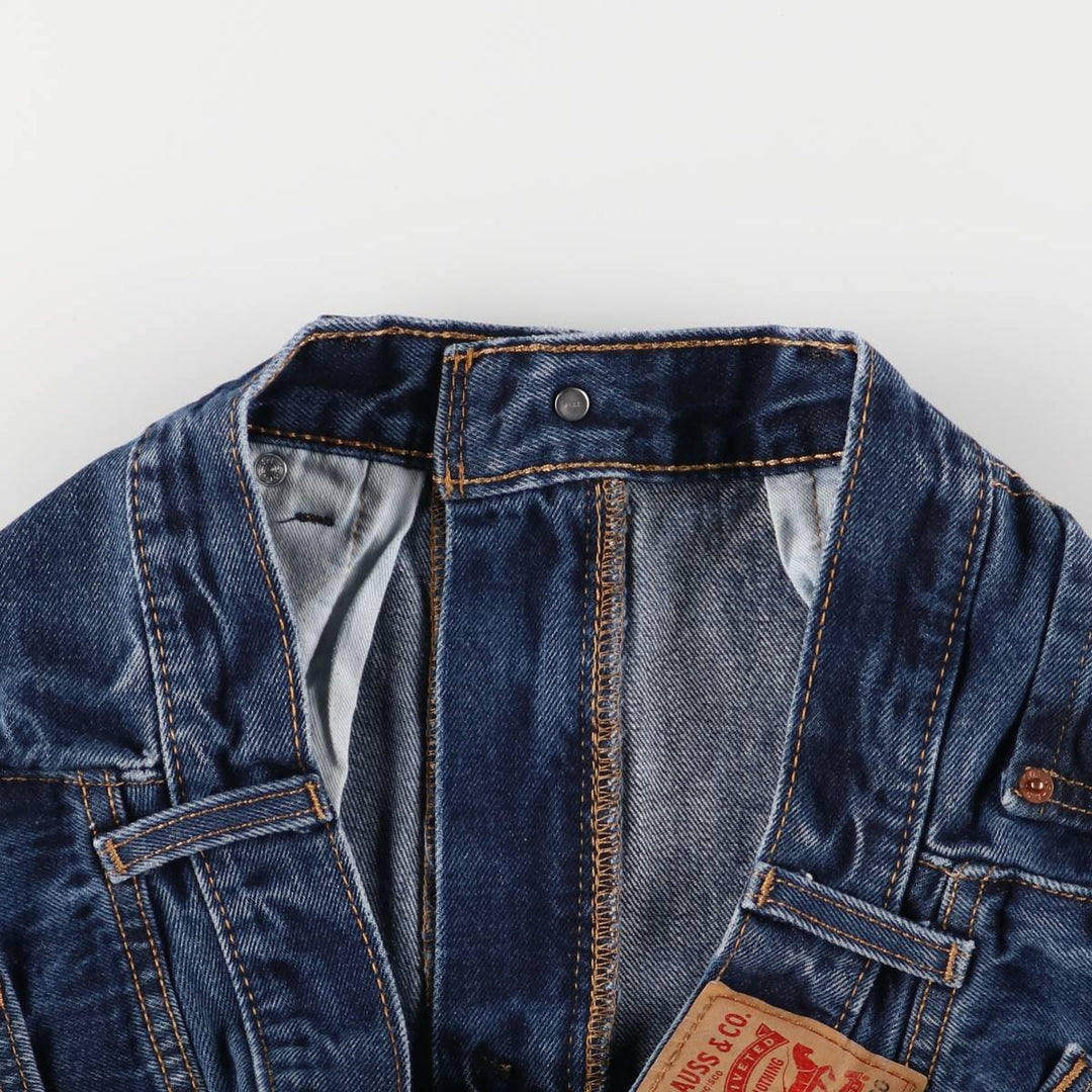 Levi's 505 tapered denim pants for men, size w36 cotton blue type Vintage Second Hand