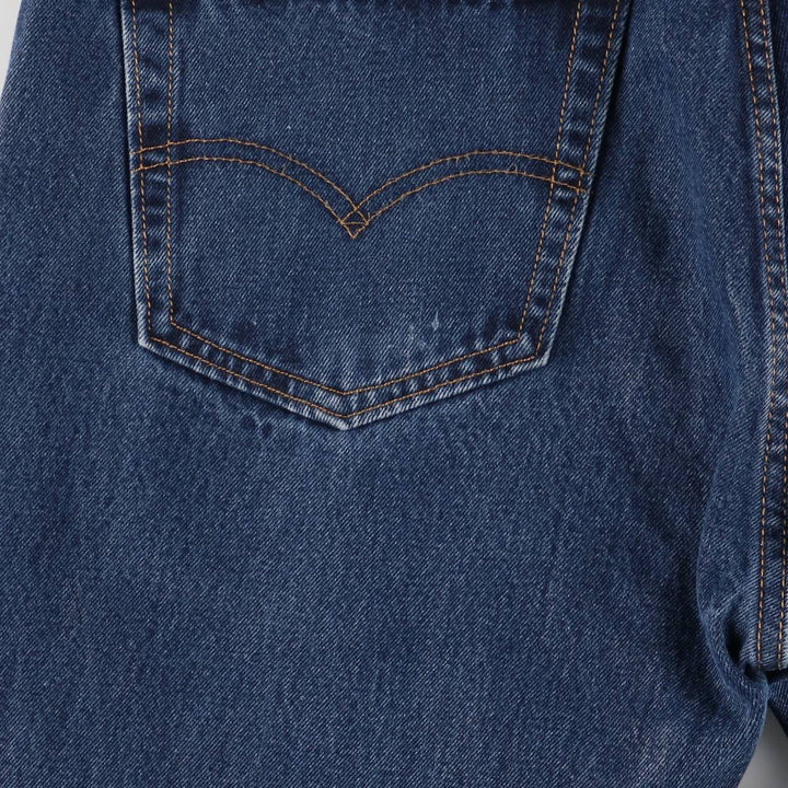 Levi's 505 tapered denim pants for men, size w36 cotton blue type Vintage Second Hand