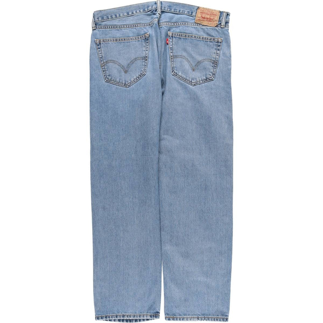 Levi's 505 tapered denim pants for men, size w37 cotton blue type Vintage Second Hand