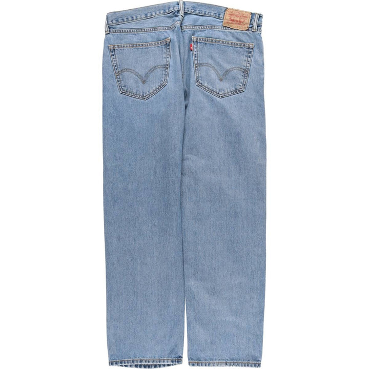 Levi's 505 tapered denim pants for men, size w37 cotton blue type Vintage Second Hand