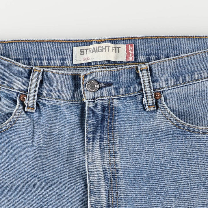 Levi's 505 tapered denim pants for men, size w37 cotton blue type Vintage Second Hand