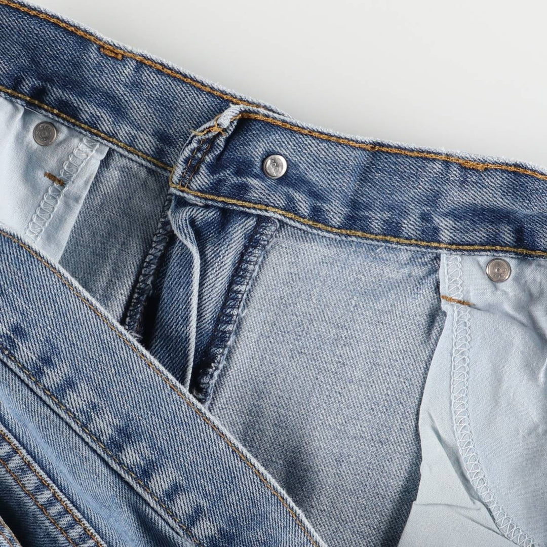 Levi's 505 tapered denim pants for men, size w37 cotton blue type Vintage Second Hand