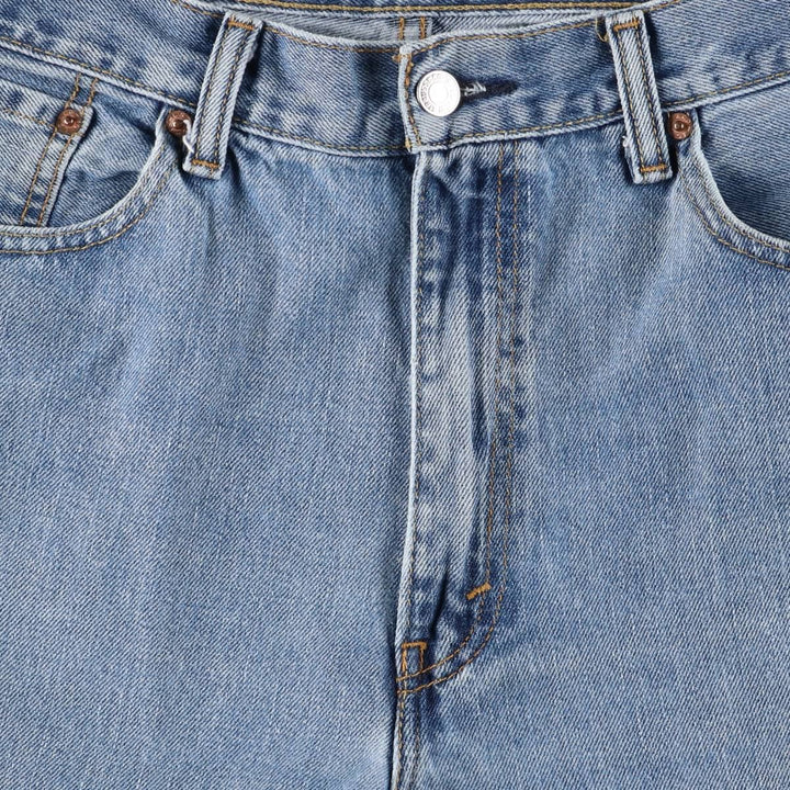 Levi's 505 tapered denim pants for men, size w37 cotton blue type Vintage Second Hand