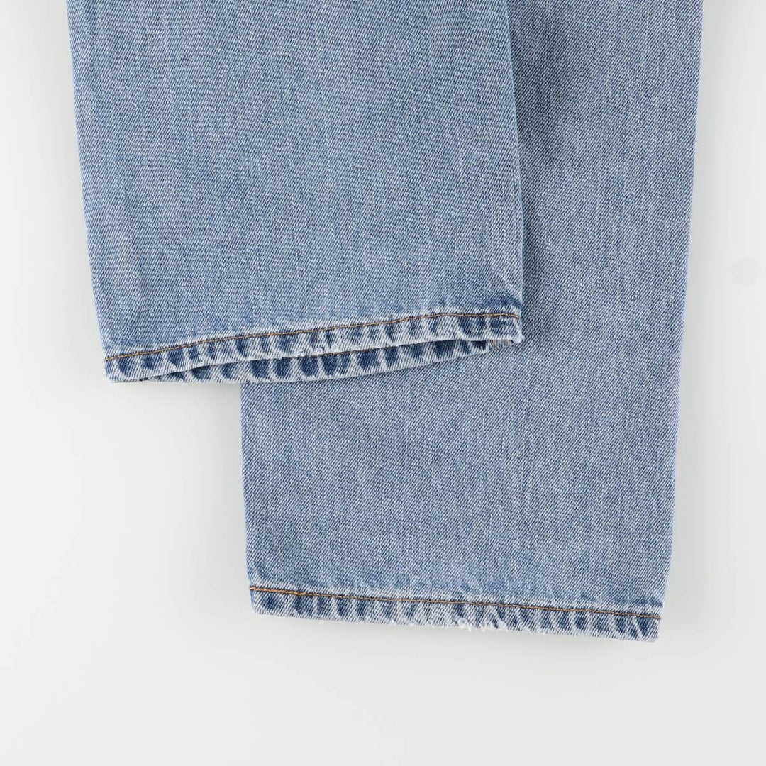 Levi's 505 tapered denim pants for men, size w37 cotton blue type Vintage Second Hand