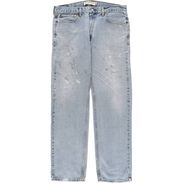 Levi's 505 Straight Leg Tapered Denim Pants, Men's, Size W37 cotton blue type Vintage Second Hand