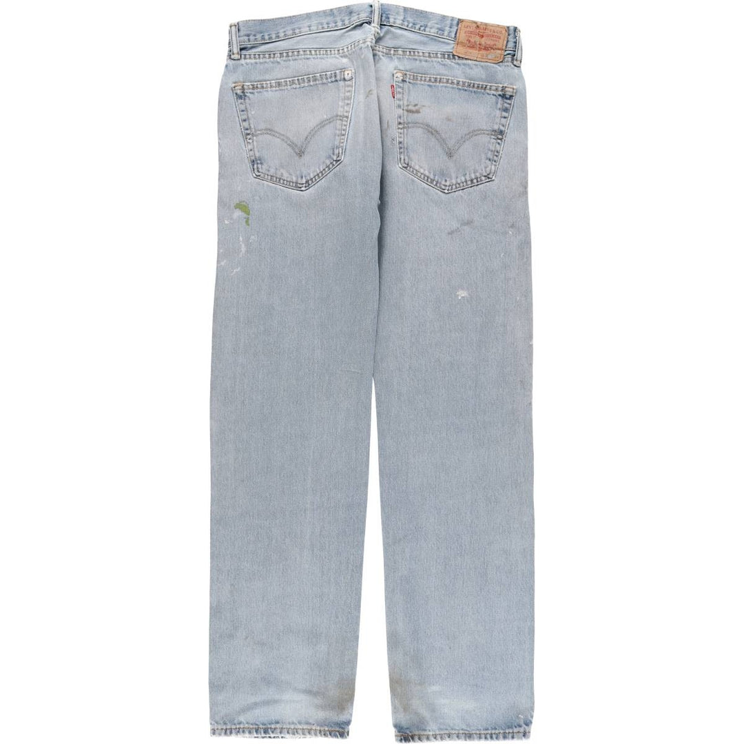 Levi's 505 Straight Leg Tapered Denim Pants, Men's, Size W37 cotton blue type Vintage Second Hand