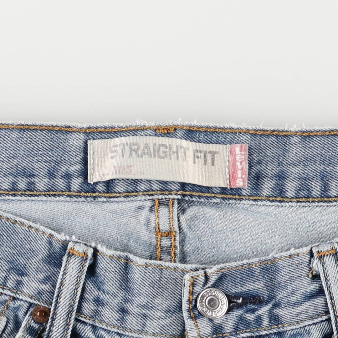 Levi's 505 Straight Leg Tapered Denim Pants, Men's, Size W37 cotton blue type Vintage Second Hand