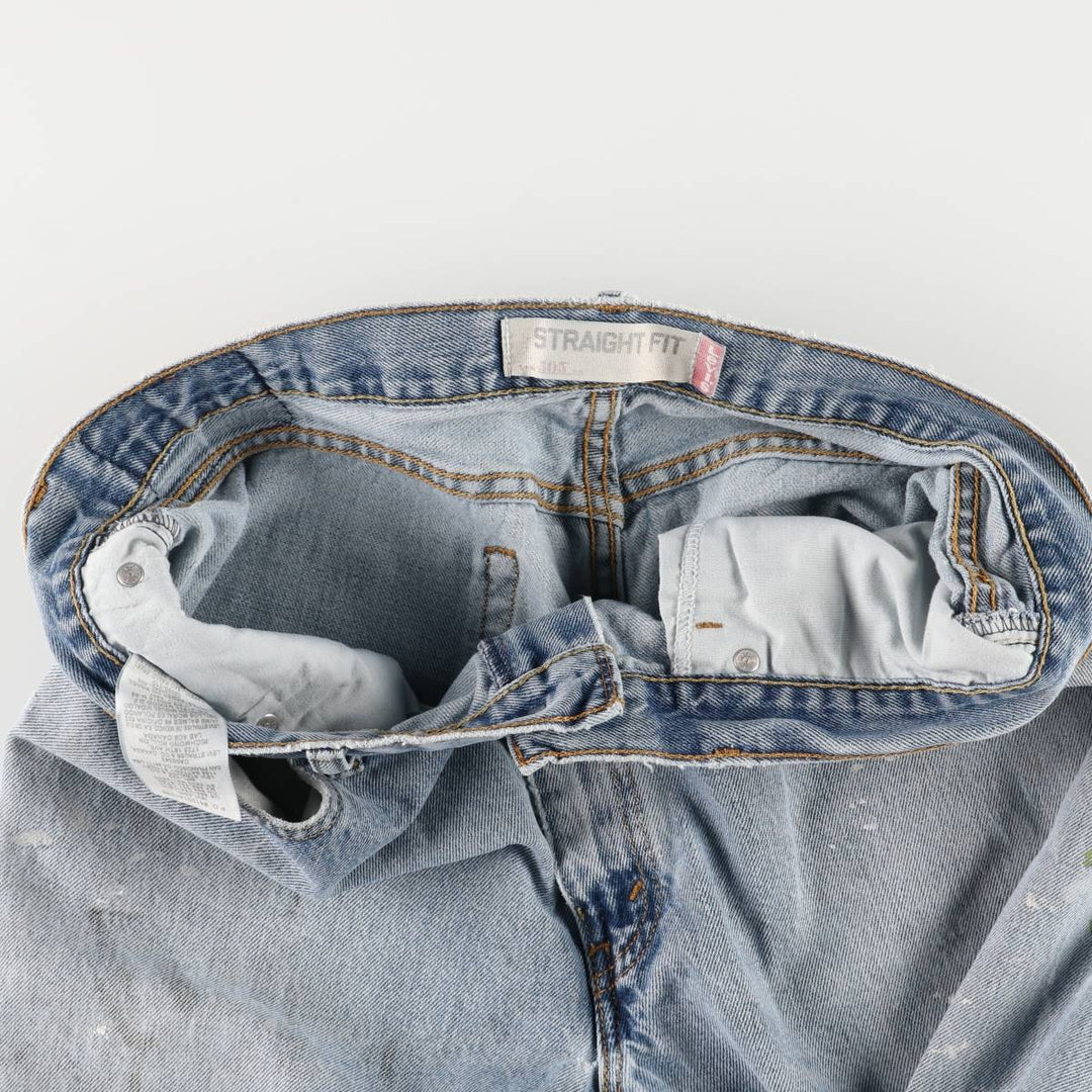 Levi's 505 Straight Leg Tapered Denim Pants, Men's, Size W37 cotton blue type Vintage Second Hand