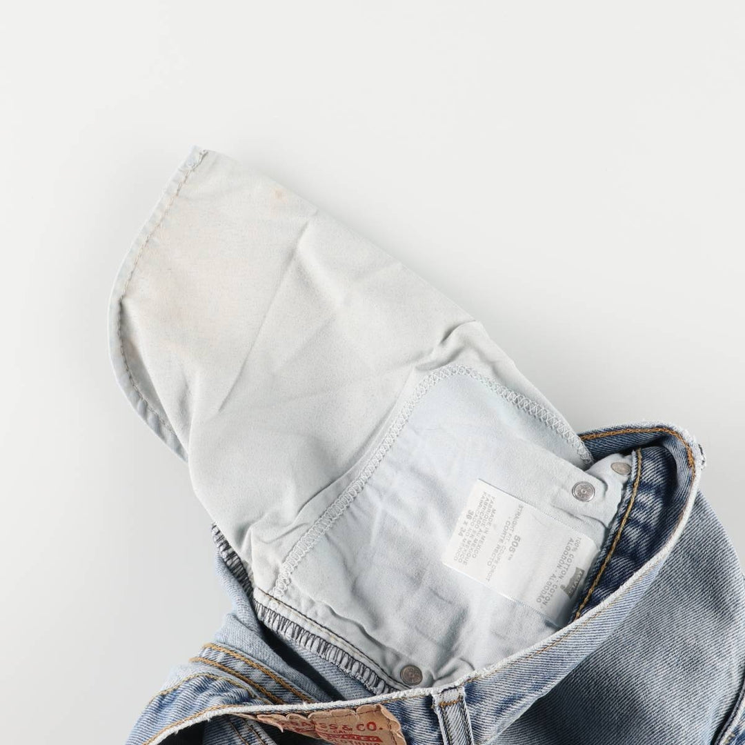 Levi's 505 Straight Leg Tapered Denim Pants, Men's, Size W37 cotton blue type Vintage Second Hand