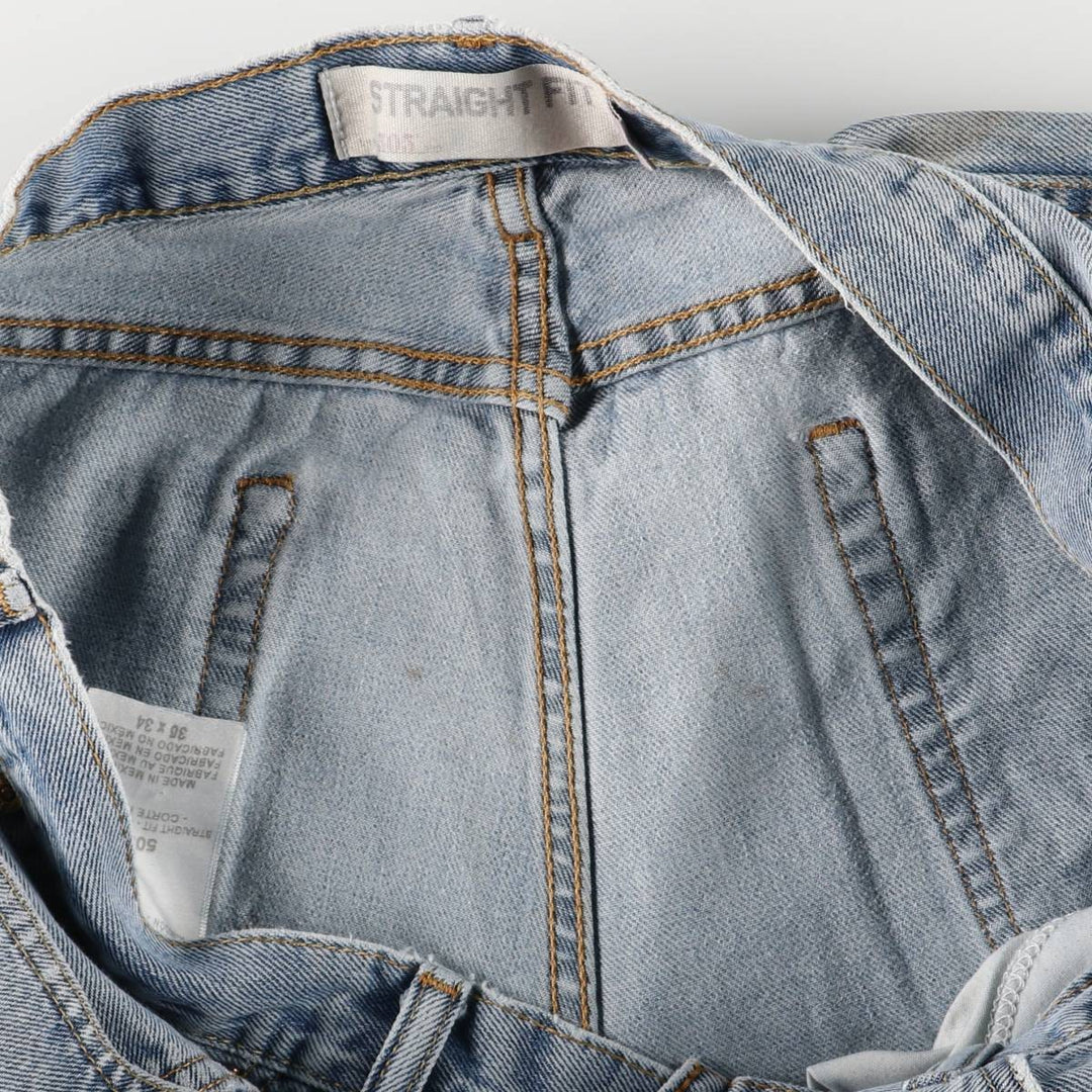 Levi's 505 Straight Leg Tapered Denim Pants, Men's, Size W37 cotton blue type Vintage Second Hand