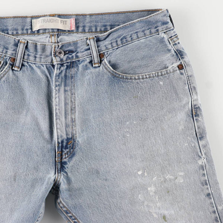 Levi's 505 Straight Leg Tapered Denim Pants, Men's, Size W37 cotton blue type Vintage Second Hand