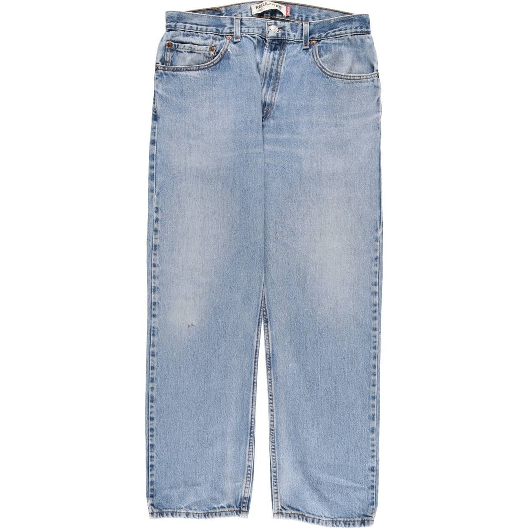 Levi's 505 REGULAR FIT tapered denim pants for men, size w34 cotton blue type Vintage Second Hand