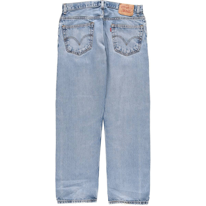 Levi's 505 REGULAR FIT tapered denim pants for men, size w34 cotton blue type Vintage Second Hand