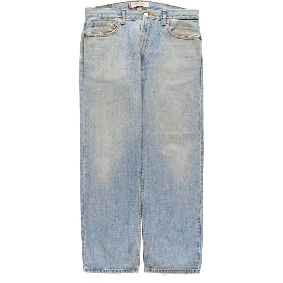 Levi's 505 REGULAR FIT tapered denim pants for men, size w36 cotton blue type Vintage Second Hand
