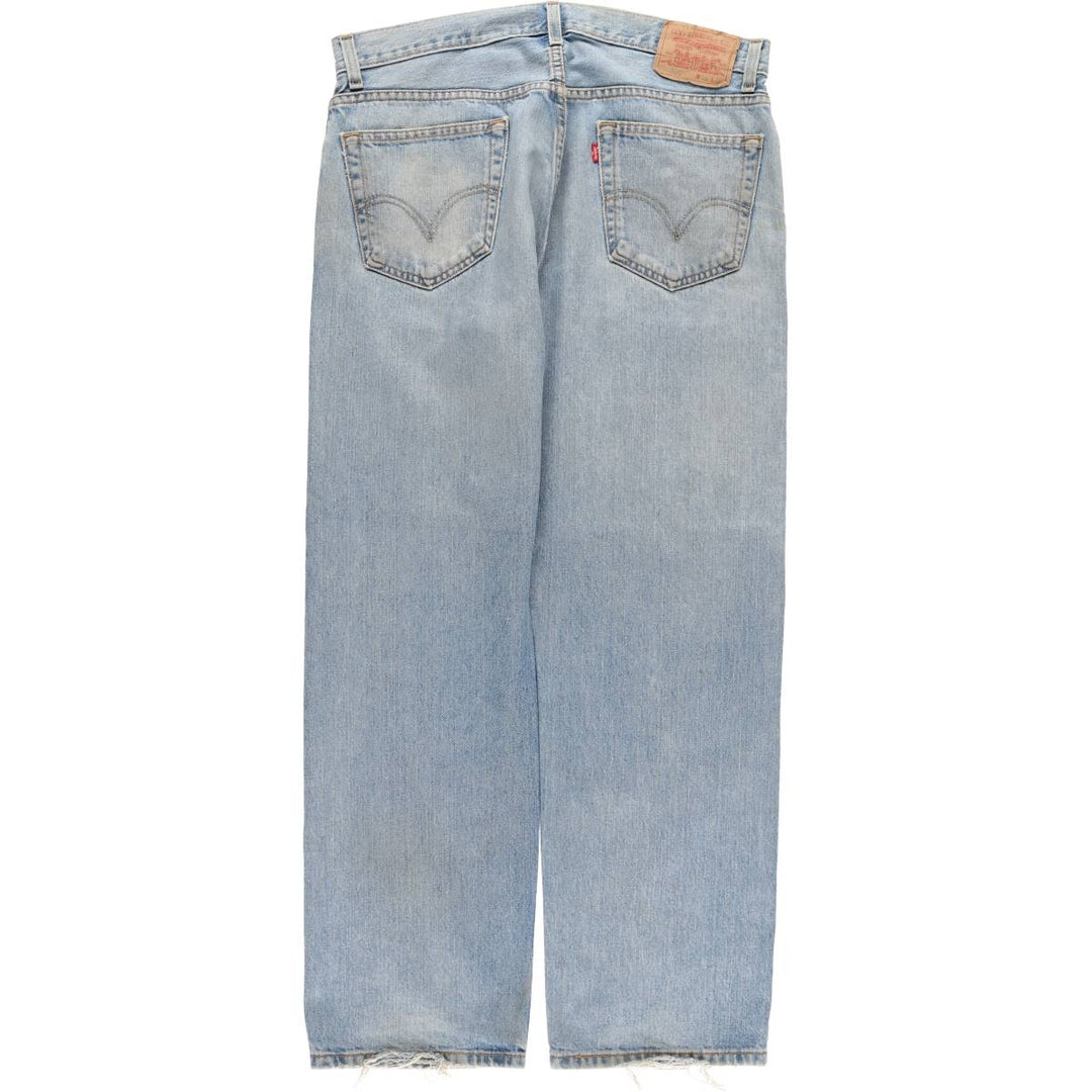 Levi's 505 REGULAR FIT tapered denim pants for men, size w36 cotton blue type Vintage Second Hand
