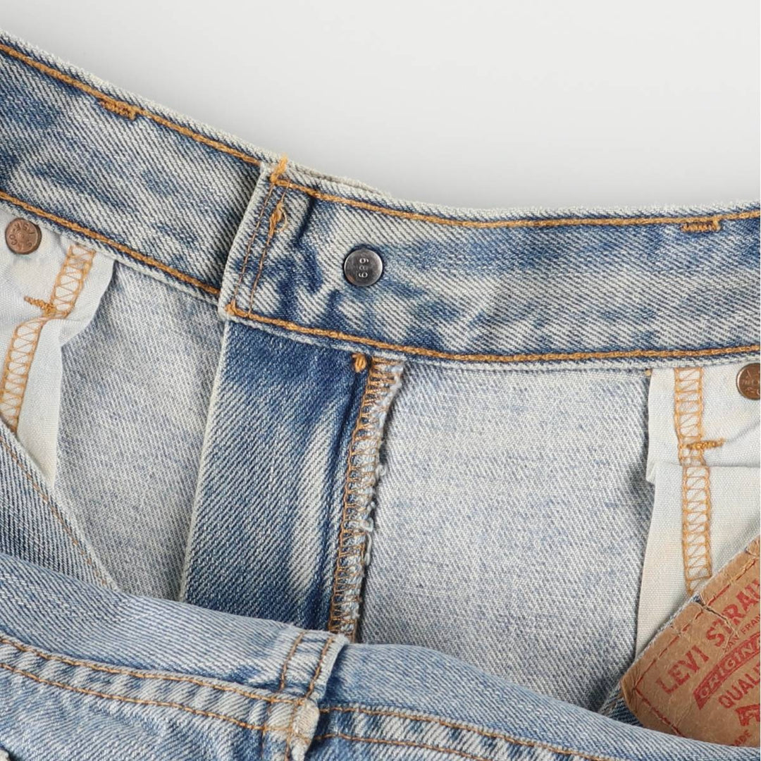 Levi's 505 REGULAR FIT tapered denim pants for men, size w36 cotton blue type Vintage Second Hand