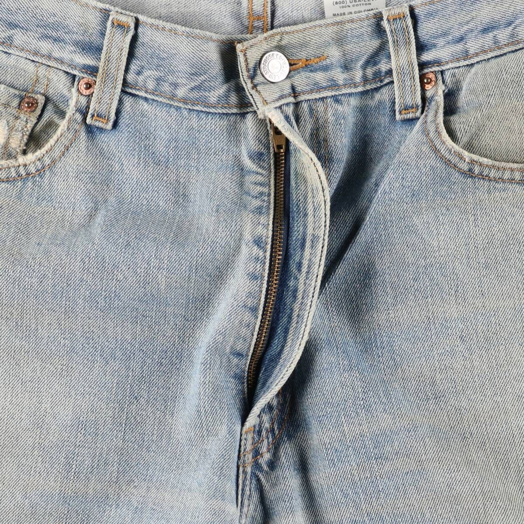 Levi's 505 REGULAR FIT tapered denim pants for men, size w36 cotton blue type Vintage Second Hand