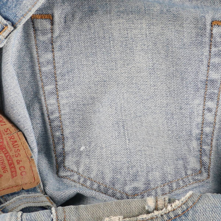 Levi's 505 REGULAR FIT tapered denim pants for men, size w36 cotton blue type Vintage Second Hand