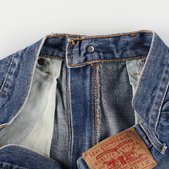 ~00'S Levi's 505 REGULAR FIT STRAIGHT LEG tapered denim pants made in Canada men's w30 equivalent cotton blue type Vintage Second Hand