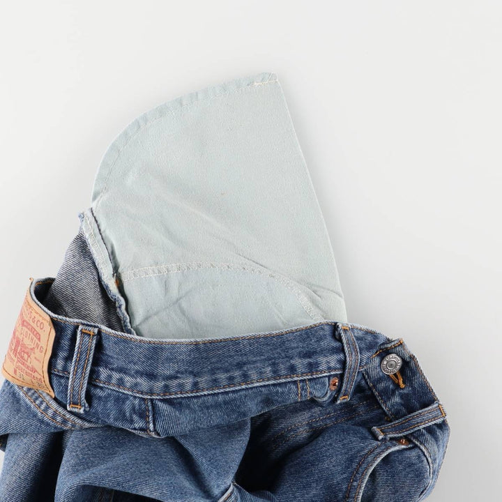 ~00'S Levi's 505 REGULAR FIT STRAIGHT LEG tapered denim pants made in Canada men's w30 equivalent cotton blue type Vintage Second Hand