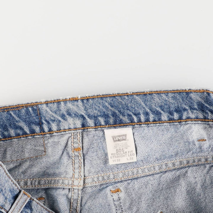 90'S Levi's 505 REGULAR FIT STRAIGHT LEG Orange Tab Tapered Denim Pants Men's W31 Vintage cotton blue type Vintage Second Hand