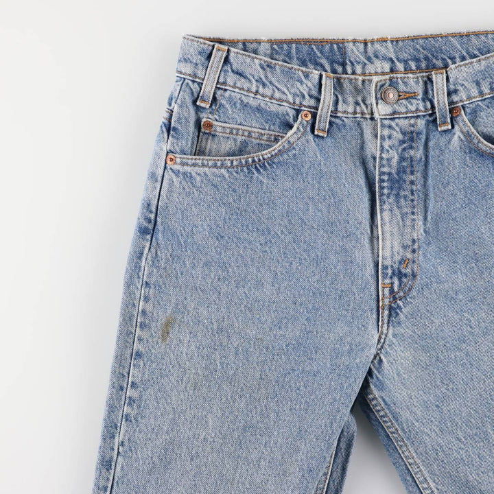 90'S Levi's 505 REGULAR FIT STRAIGHT LEG Orange Tab Tapered Denim Pants Men's W31 Vintage cotton blue type Vintage Second Hand