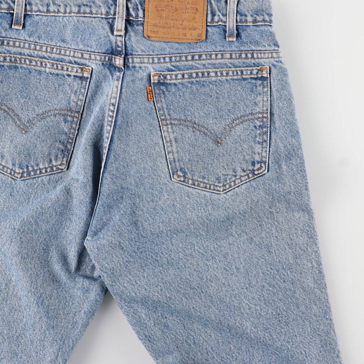 90'S Levi's 505 REGULAR FIT STRAIGHT LEG Orange Tab Tapered Denim Pants Men's W31 Vintage cotton blue type Vintage Second Hand