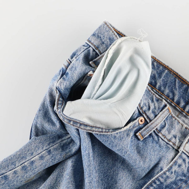 90'S Levi's 505 REGULAR FIT STRAIGHT LEG Orange Tab Tapered Denim Pants Men's W31 Vintage cotton blue type Vintage Second Hand