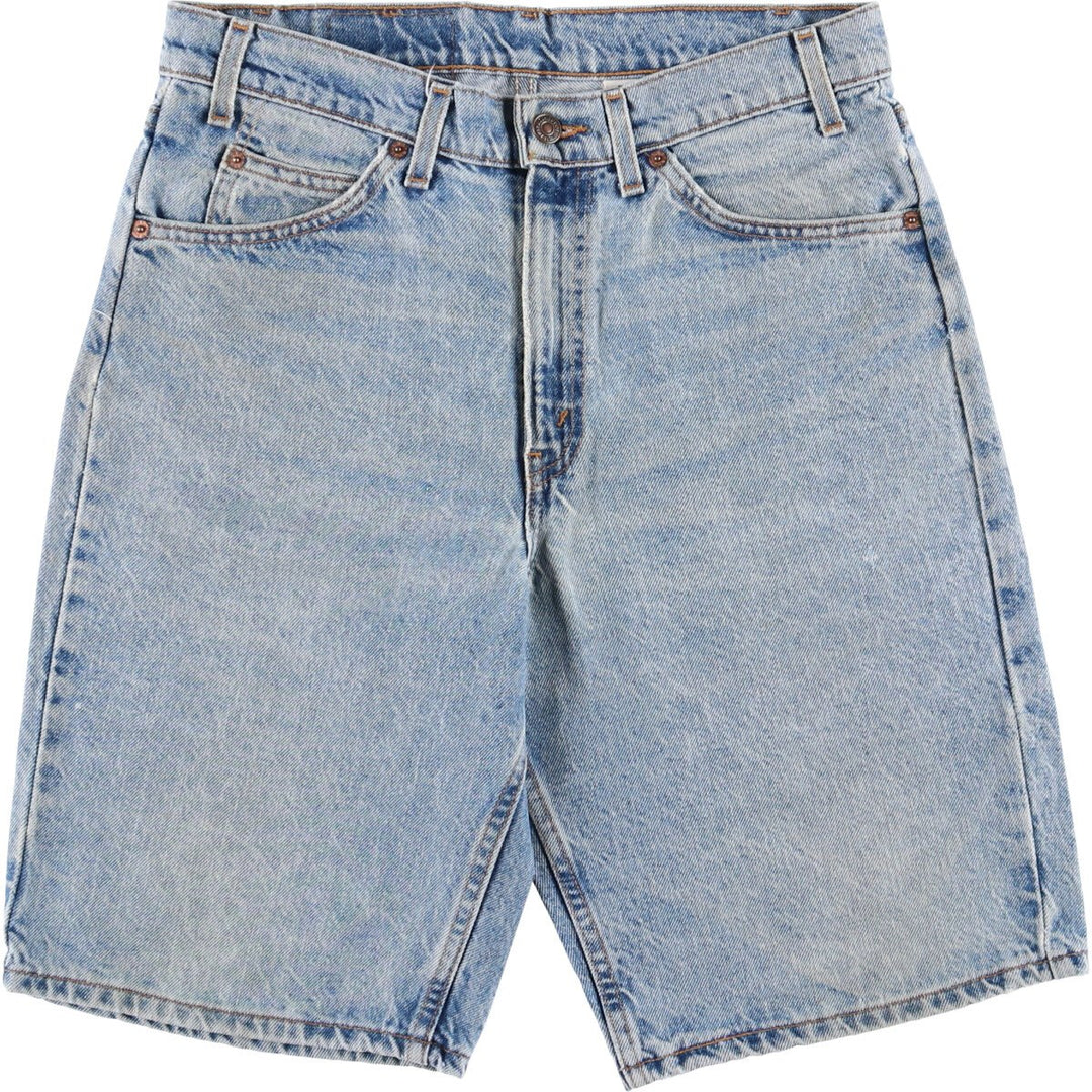 90'S Levi's 550 Relaxed Fit Orange Tab Denim Shorts, Half Pants, Jorts, Men's, W33, Vintage cotton Blue type light blue Vintage Second Hand