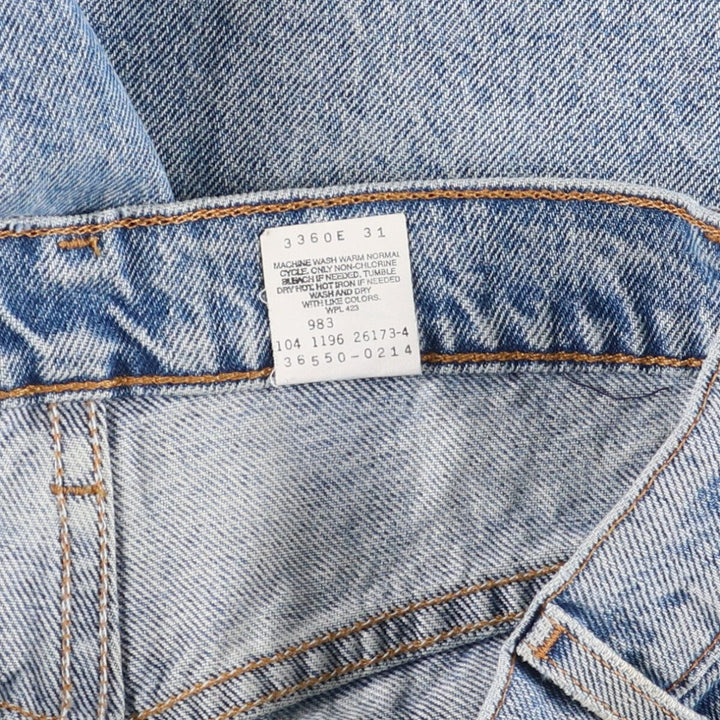 90'S Levi's 550 Relaxed Fit Orange Tab Denim Shorts, Half Pants, Jorts, Men's, W33, Vintage cotton Blue type light blue Vintage Second Hand
