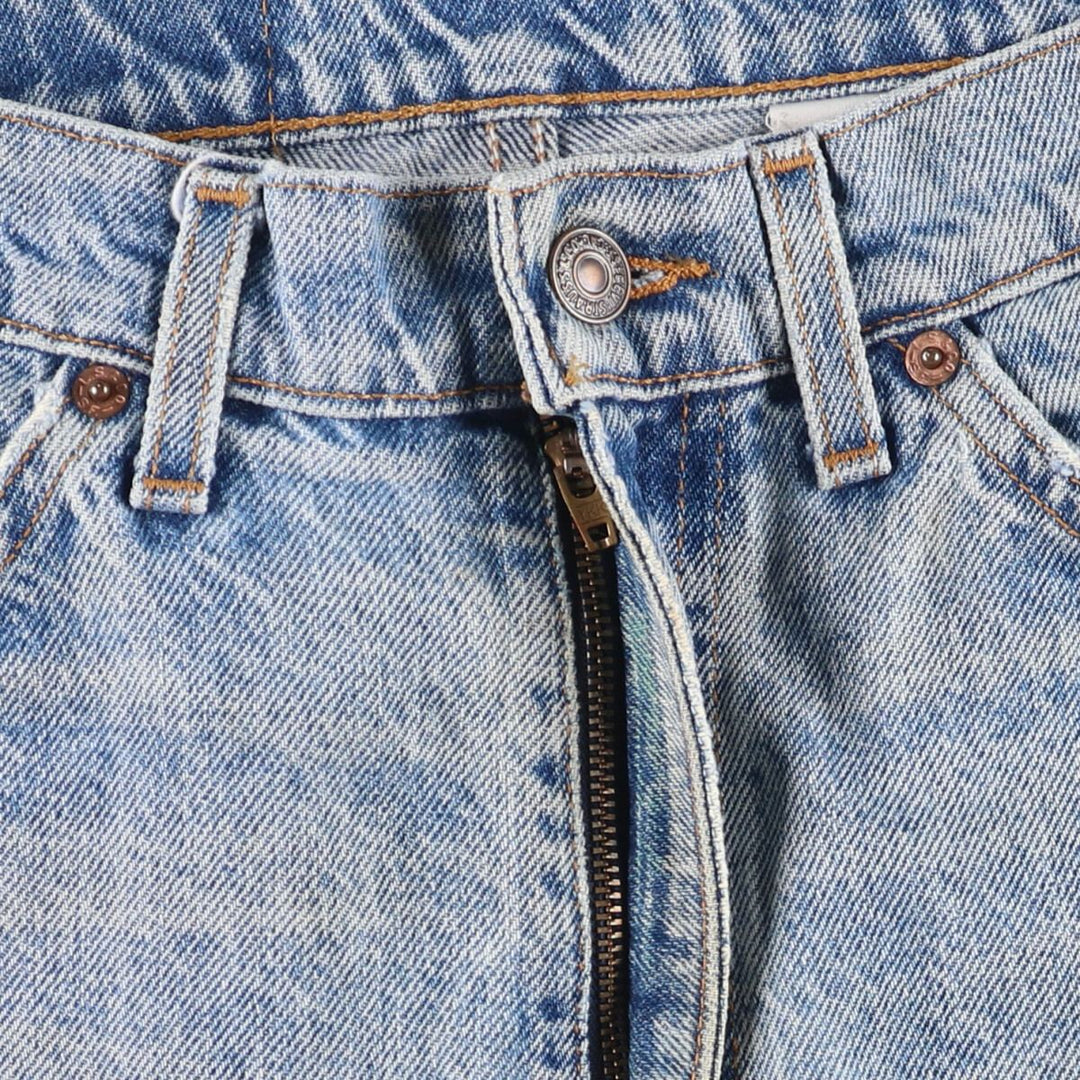90'S Levi's 550 Relaxed Fit Orange Tab Denim Shorts, Half Pants, Jorts, Men's, W33, Vintage cotton Blue type light blue Vintage Second Hand