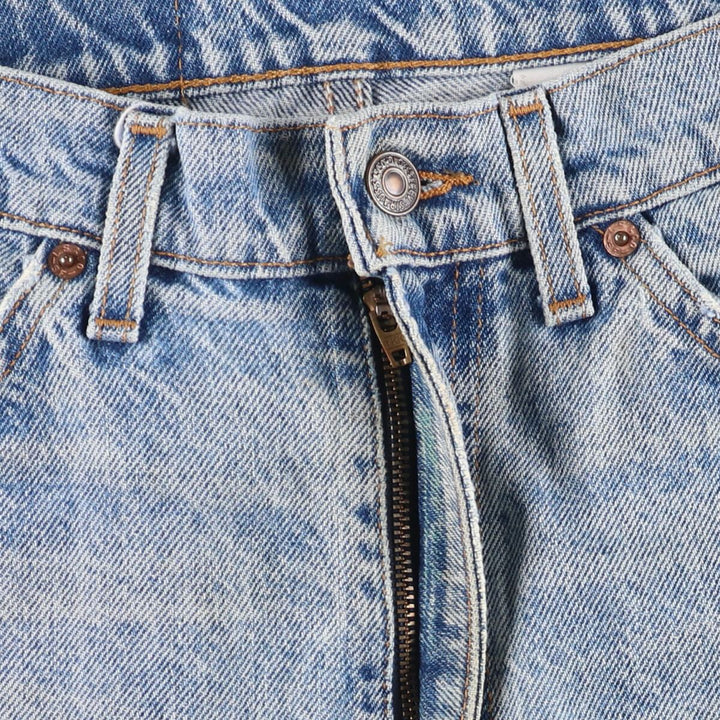 90'S Levi's 550 Relaxed Fit Orange Tab Denim Shorts, Half Pants, Jorts, Men's, W33, Vintage cotton Blue type light blue Vintage Second Hand