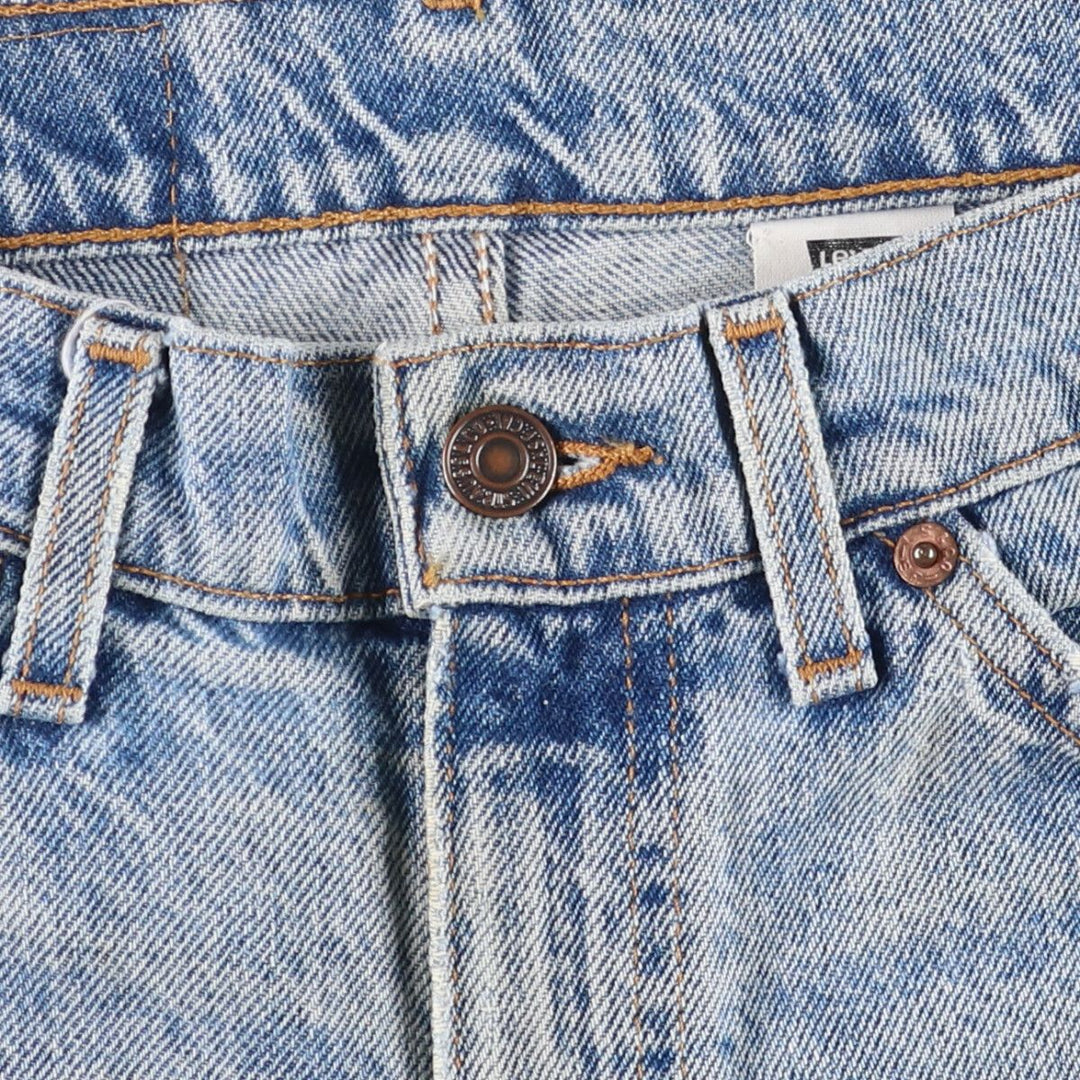 90'S Levi's 550 Relaxed Fit Orange Tab Denim Shorts, Half Pants, Jorts, Men's, W33, Vintage cotton Blue type light blue Vintage Second Hand