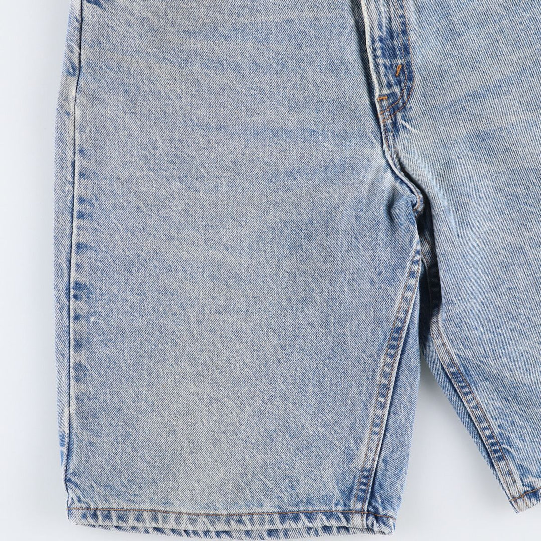 90'S Levi's 550 Relaxed Fit Orange Tab Denim Shorts, Half Pants, Jorts, Men's, W33, Vintage cotton Blue type light blue Vintage Second Hand